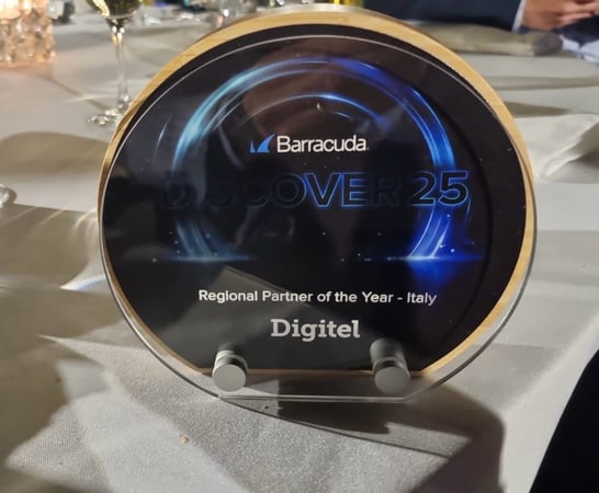 DigitelNET Best Regional partner Italy Barracuda